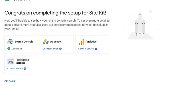 Instalacion completa Google Site Kit